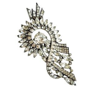 1940s Eisenberg Original Rhinestone Fur Clip Pin